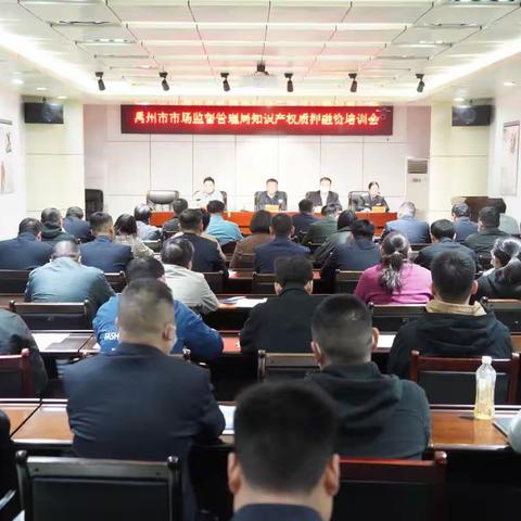 禹州市市场监督管理局召开知识产权质押融资培训会