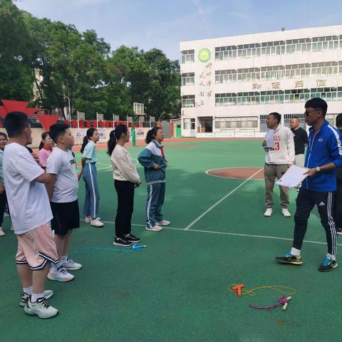 潘南小学迎接区里体育抽测