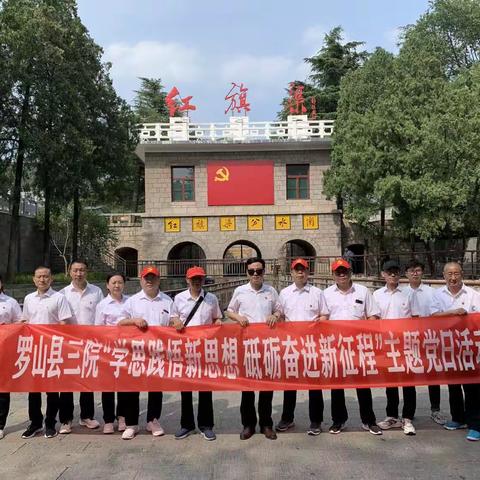 学思践悟新思想 砥砺奋进新征程---罗山县第三人民医院开展主题党日活动