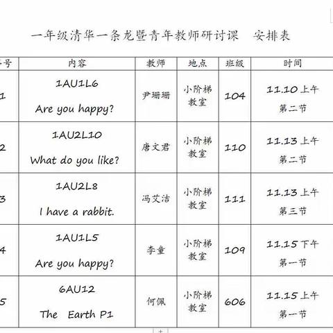 研无止境，共促共进|记马鞍山秀山第一小学一年级清华一条龙暨青年教师研讨课活动