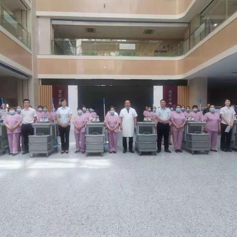 哈密市红星医院后勤-保洁交接仪式