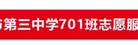 宜昌市第三中学701中队志愿者服务活动