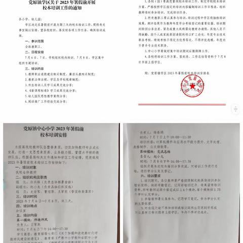 厚实学养潜心研 不负韶华行且知——党原镇中心小学暑假前校本培训掠影