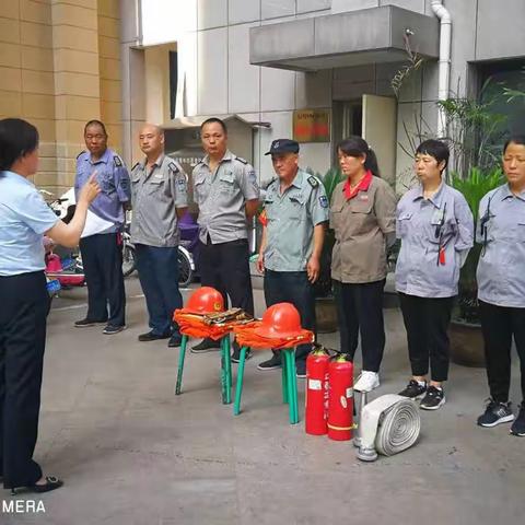 天慧国际小区消防演练