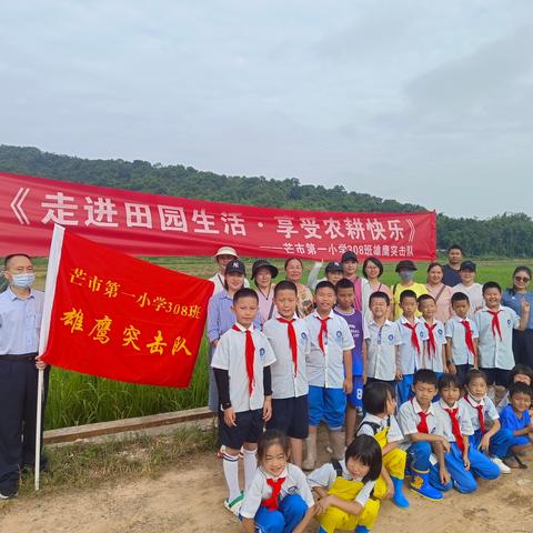 走进田园生活·享受农耕快乐——芒市第一小学308班雄鹰突击队开展雏鹰活动