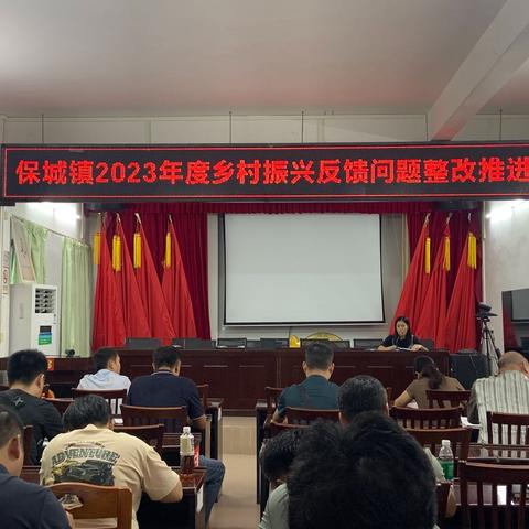 保城镇召开2023年度乡村振兴反馈问题整改推进会