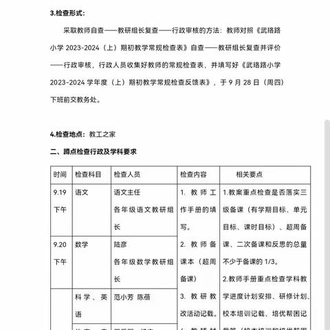 厉兵秣马再出发 扬鞭奋蹄启新程——武珞路小学新学期常规检查