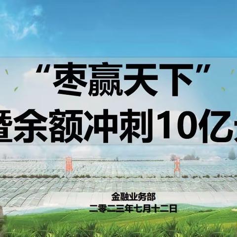 大荔分公司2023年度“枣赢天下”暨余额冲刺10亿元启动会圆满召开