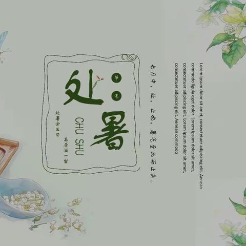 二十四节气之处暑