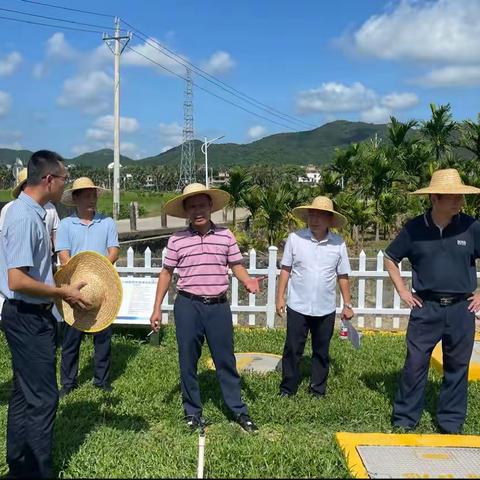 赵典俊总经理陪同市人大黄志强副主任调研上塘村生活污水资源化利用项目