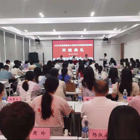 同心同行同学习，且思且悟且提升——道县2023年暑期小学数学卓越班培训