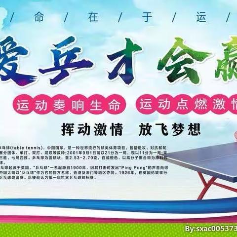 播阳镇志和小学课后服务乒乓球社团3队——爱乒才会赢