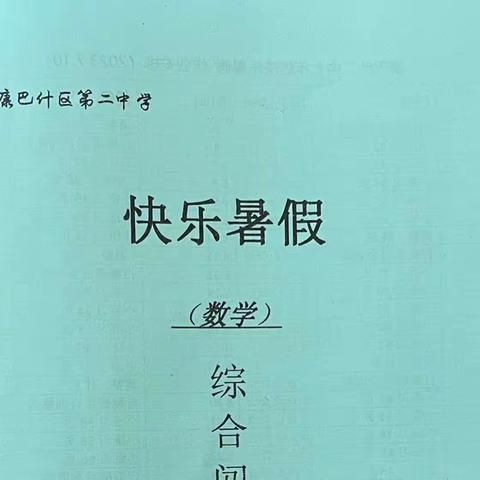 暑假数学作业一周情况总结