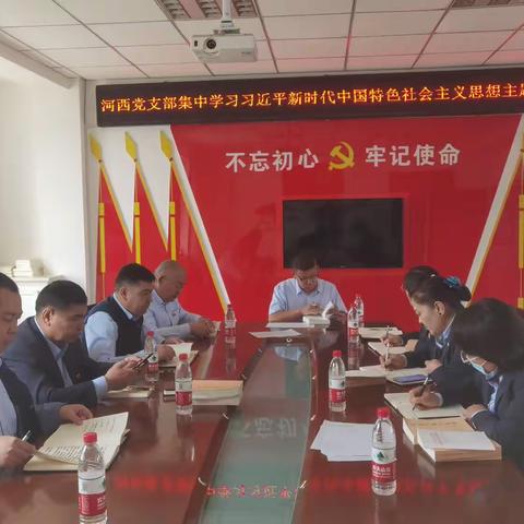 河西党支部开展深入学习贯彻习近平新时代中国特色社会主义思想主题教育会议