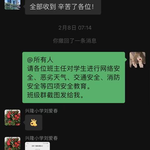 兴隆岗镇中心校安全工作安排