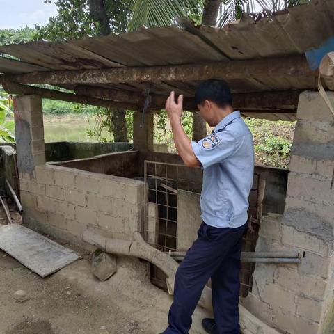 天涯区农业农村局高峰片动物防疫员今日下村工作记录