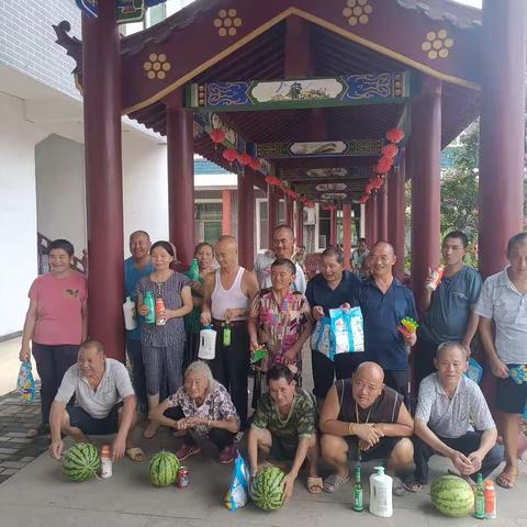 “忆往事，弘扬红色精神，惜今日，同度幸福晚年”——金川镇、荷浦乡养老服务中心庆“八一”主题活动