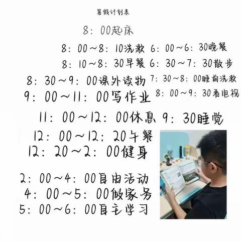 “暑”你最快乐--南街小学四（4）班暑期规划展示