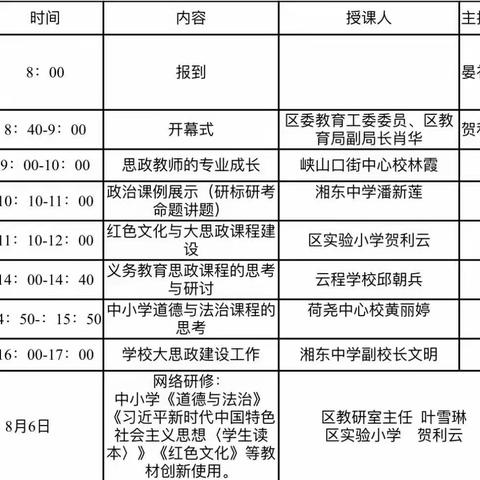 思政引领，筑梦新时代——记峡山口街教师参加中小学思政教师线下培训