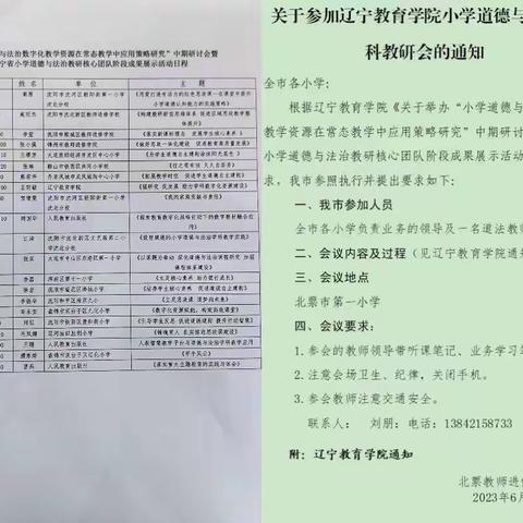 辽宁省小学道德与法治教研核心团队阶段成果展示活动—实验小学道法组教师参会纪实