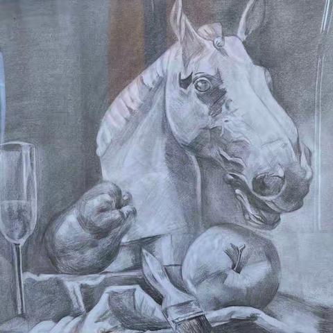 国林美术暑假特训班素描作品
