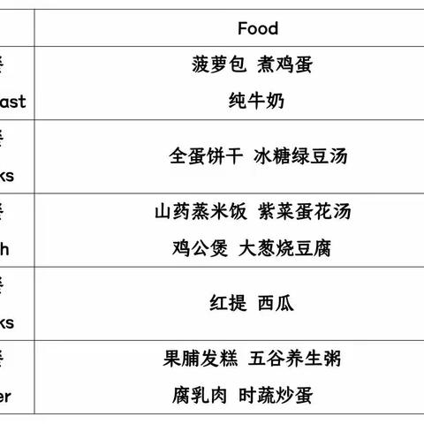 莱克紫竹园8.21—8.25食谱