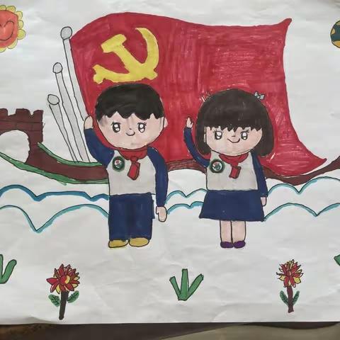 童心沐党恩  向阳共成长——伯僚小学“七一”建党活动