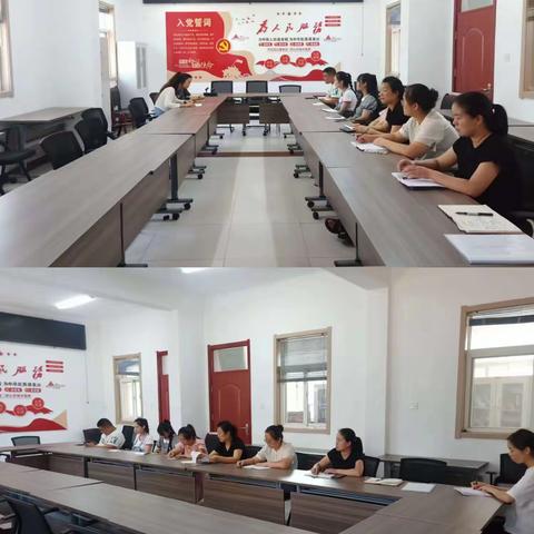 斜口社区召开周一例会工作会议