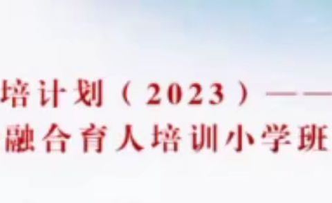 贵州省国培计划（2023）——农村中小学五育并举融合育人培训小学班主任项目