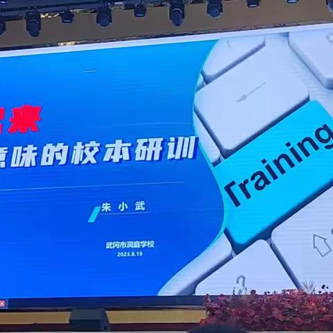 武冈市洞庭学校2023校本研修培训