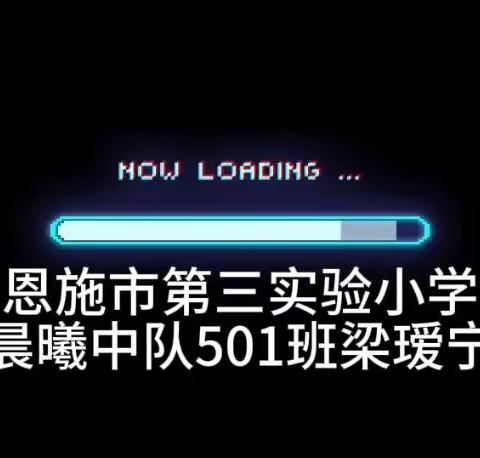 我的暑假生活☀（恩施市第三实验小学五零一班梁瑷宁）