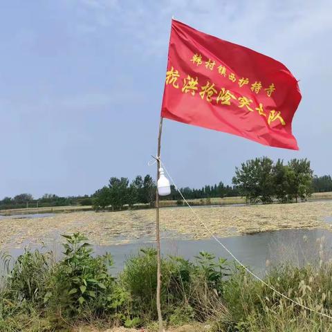 西护持寺村 抗洪抢险队伍