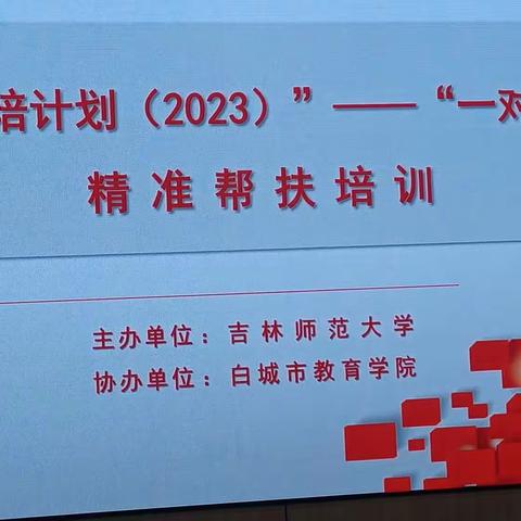 幸得识君桃花面，从此阡陌多暖春     ——记“国培计划  （2023）”——“一对一”精准帮扶培训                洮南班培训简报        主编：洮南市教师进修学校 陈淑贤