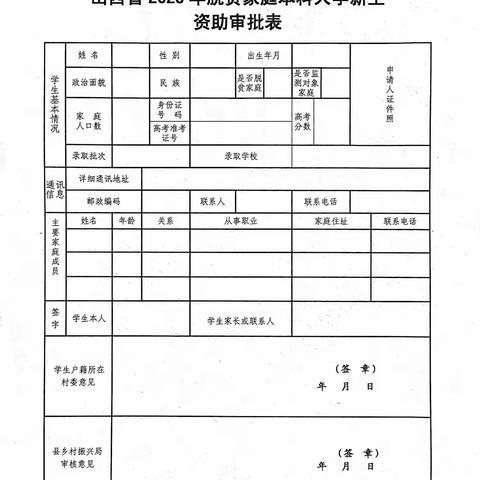 汾西县乡村振兴局关于2023年脱贫家庭本科大学新生资助有关事项的通知