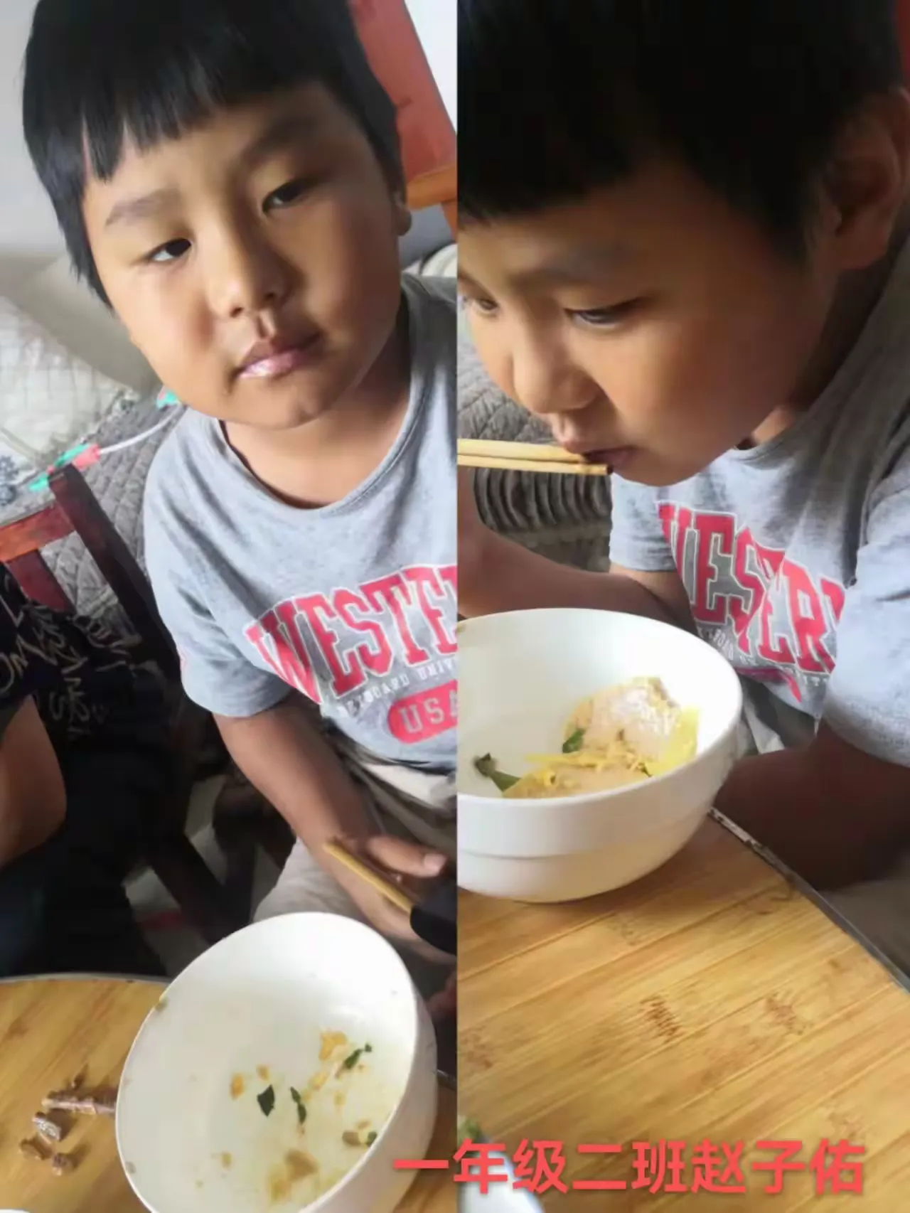简篇-光盘行动,你我做起--濮阳市油田十七中一二班暑假实践系列活动