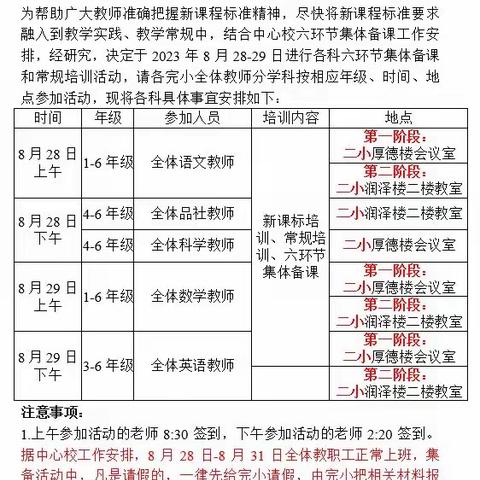 共研新课标 赋能促成长——平邑街道第一中心校英语集体备课活动纪实