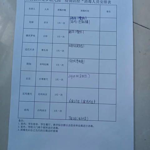 疫情日常消毒简报