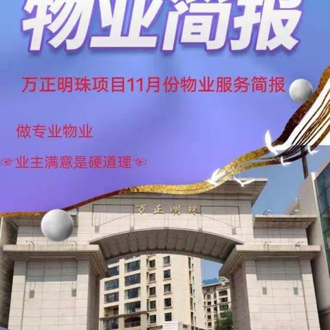 万正明珠项目部11月简报
