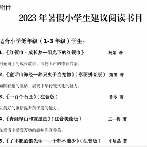 【长小读书】“快乐阅读 丰盈暑假”五年二班阅读活动分享