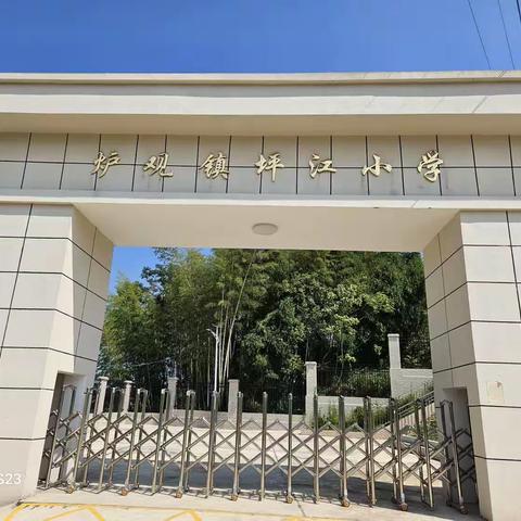 炉观镇坪江小学开学典礼记