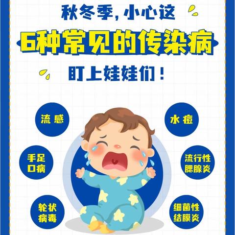 【秦庄中心幼儿园.卫生保健】—秋季传染病预防温馨提示