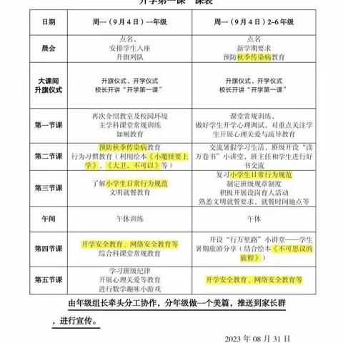 童心飞扬 筑梦起航——明觉小学一年级新生开学第一课