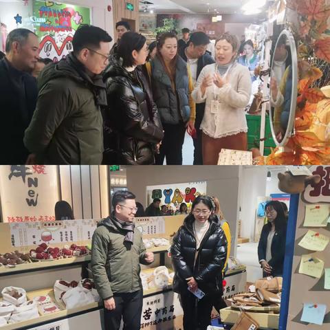 百联股份副总经理田颖杰、党委副书记（挂职）孙洁一行赴淮海755开展调研指导