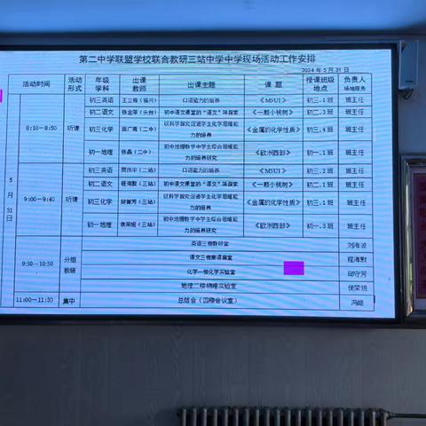 第二中学联盟学校联合教研——二站镇中学现场会活动纪实