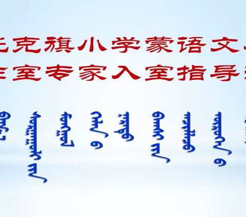 专家指引，学思践悟－－鄂托克旗小学蒙语文名师工作室专家入室指导活动