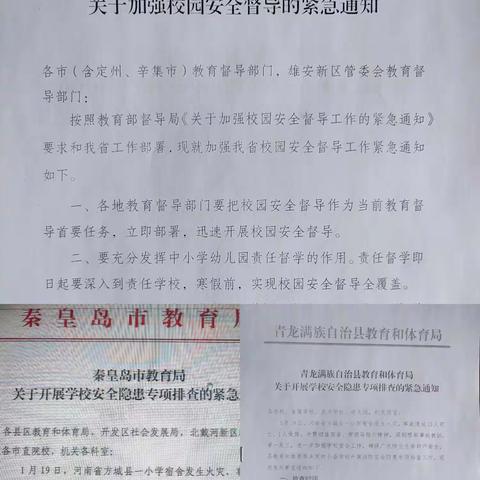 分头行动聚合力 精准目标除隐患----青龙镇总校开展校园安全隐患专项排查工作