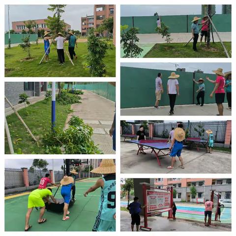 风雨过后 共筑美好校园 雷州市第九中学积极开展 台风灾后重建工作