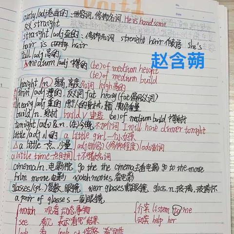 青春须有志，奋斗正当时- 初二六班英语笔记欣赏