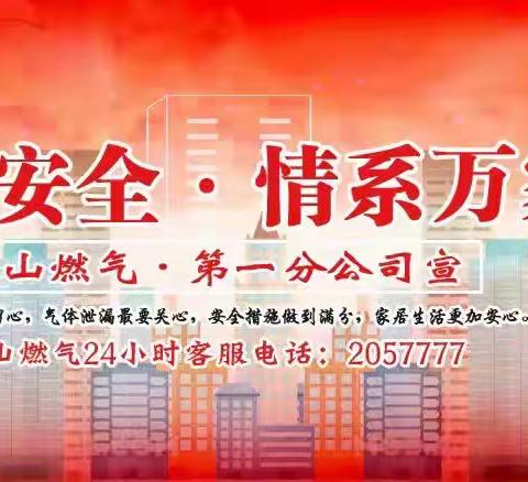 燃气无隐患，冬季保平安 请配合燃气公司入户安检