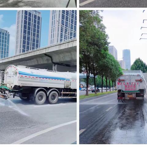 雨后清洗更细致   道路洁净利出行